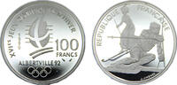 France 100 Francs France Fifth Republic 1990 100 Francs 1992 Olympics, Albertville, Slalom Skiing -