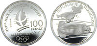 France 100 Francs France Fifth Republic 1990 100 Francs 1992 Olympics, Albertville, Bobsledding -