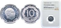 Spain 10 Centimos Spain Nationalist Government 1959 10 Centimos - Francisco Franco Aluminium (96% aluminium, 3.5% magnesium, 0.5% manganese) (9000 -