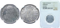 Spain 2 Reales Spain Kingdom 1808 SCN 2 Reales - Charles IV Silver (.806) Seville Mint 6g NGC VF KM 430 -