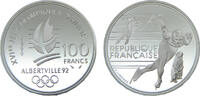 France 100 Francs France Fifth Republic 1990 100 Francs 1992 Olympics, Albertville, Speed Skating -