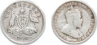 Australia 3 Pence Australia 1910 3 Pence - Edward VII Silver (.925) Royal Mint (Tower Hill) (4000000) 1.4g VF KM 18 -