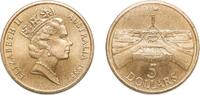 Australia 5 Dollars Australia Commonwealth 1988 5 Dollars - Elizabeth II (3rd Portrait - Parliament House) Aluminium bronze (92% Copper, 6% Aluminiu -