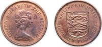 Jersey ½ Penny Jersey British dependency 1971 ½ New Penny - Elizabeth II (2nd portrait) Bronze Royal Mint (Tower Hill) (3000000) 1.76g UNC KM 2 -