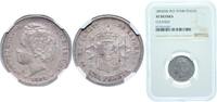 Spain 1 Peseta Spain Kingdom 1894 *18-94 PGV 1 Peseta - Alfonso XIII (2nd portrait) Silver (.835) Madrid Mint (1044000) 5g NGC XF KM 702 Cal 39 -
