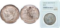 Spain 5 Pesetas Spain Kingdom 1885 *18-85 MSM 5 Pesetas - Alfonso XII (3rd portrait) Silver (.900) Madrid Mint (3144452) 25g NGC AU 53 KM 688 Ca -