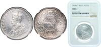 India 1 Rupee India India - British colony 1918 1 Rupee - George V Silver (.917) (205420000) 11.66g NGC MS 63 KM 524 -