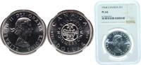 Canada 1 Dollar Canada Commonwealth 1964 1 Dollar - Elizabeth II (Confederation Conferences) Silver (.800) (.800 silver .200 copper) (7296832) 2 -