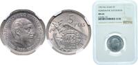 Spain 5 Pesetas Spain Nationalist Government 1957 BA 5 Pesetas - Francisco Franco (Numismatic Exposition) Copper-nickel (75% copper, 25% nickel) -