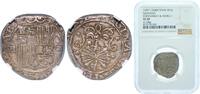 Spain 1 Real Spain Catholic Kings (1474-1504) ND (1497 - 1504) Real - Ferdinand V and Isabella I Silver (.931) Granada Mint 3.4g NGC VF 30 -