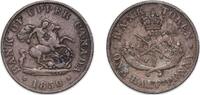 Canada ½ Penny Canada United Province of Canada 1850 ½ Penny - Bank of Upper Canada Copper 7.44g VF CCT PC-5 Breton His 720 KM Tn2 -