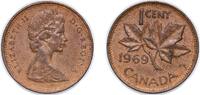Canada 1 Cent Canada 1969 1 Cent - Elizabeth II (2nd portrait) Bronze (98% copper, 0.5% tin, 1.5% zinc) (335240929) 3.12g AU KM 59.1 KM 59.2 S -