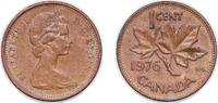 Canada 1 Cent Canada 1976 1 Cent - Elizabeth II (2nd portrait) Bronze (98% copper, 0.5% tin, 1.5% zinc) (701122890) 3.22g AU KM 59.1 KM 59.2 S -