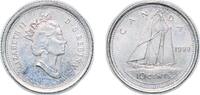 Canada 10 Cents Canada 1999 10 Cents - Elizabeth II (3rd portrait) Nickel (99.9% nickel) 2.02g XF KM 183 Schön 165.1 -