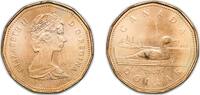 Canada 1 Dollar Canada 1987 1 Dollar - Elizabeth II (2nd portrait) Bronze plated nickel (.915 nickel, .085 bronze) (205405000) 7.06g BU Schön 14 -