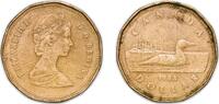 Canada 1 Dollar Canada 1988 1 Dollar - Elizabeth II (2nd portrait) Bronze plated nickel (.915 nickel, .085 bronze) (138893539) 7.01g VF Schön 14 -
