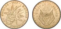 Rwanda 20 Francs Rwanda Republic 1977 20 Francs Brass (22000000) 8.02g BU KM 15 Schön 17 -