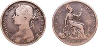 Great Britain 1 Penny Great Britain United Kingdom 1891 1 Penny - Victoria (2nd portrait; 2nd type) Bronze (17886000) 8.8g VF KM 755 Sp 3954 Sp 3955 -