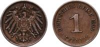 Germany 1 Pfennig Germany Germany - 1871-1948 1900 G 1 Pfennig (type 2 - small shield) Copper (Cu 950, Sn 40, Zn 10) (6137671) 1.97g XF KM 10 AKS -