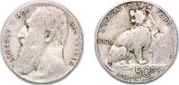 Belgium 50 Centimes Belgium Kingdom 1901 50 Centimes - Léopold II (Dutch text) Silver (.835) (16.5% copper) Royal Mint of Belgium (3000000) 2.49g VF -