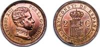 Spain 2 Centimos Spain Kingdom 1904 ????04 SMV 2 Centimos - Alfonso XIII (4th portrait) Bronze (95% copper, 4% tin, 1% zinc) Madrid Mint (1000000 -