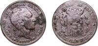 Spain 10 Centimos Spain Kingdom 1879 OM 10 Centimos - Alfonso XII Bronze (95% copper, 4% tin, 1% zinc) Barcelona Mint (56313000) 9.86g VF KM 675 C -