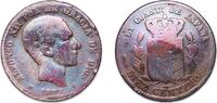 Spain 10 Centimos Spain Kingdom 1877 OM 10 Centimos - Alfonso XII Bronze (95% copper, 4% tin, 1% zinc) Barcelona Mint (29567000) 9.08g VF KM 675 C -