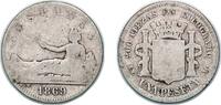 Spain 1 Peseta Spain Provisional Government 1869 SN-M 1 Peseta - Provisional Government (ESPAÑA) Silver (.835) Madrid Mint (367000) 4.61g F KM -
