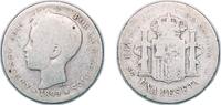 Spain 1 Peseta Spain Kingdom 1899 SGV 1 Peseta - Alfonso XIII (3rd portrait) Silver (.835) Madrid Mint 4.7g F KM 706 -