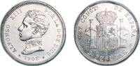 Spain 2 Pesetas Spain Kingdom 1905 *19-05 SMV 2 Pesetas - Alfonso XIII (4th portrait) Silver (.835) Madrid Mint (3589000) 10g AU KM 725 Cal 34 -