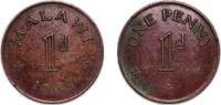 Malawi 1 Penny Malawi Republic 1968 1 Penny Bronze (97% Copper, 0.5% Tin, 2.5% Zinc) (3600000) 6.36g XF KM 6 Schön 1 -