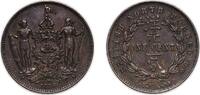 British Malaysia 1 Cent British Malaysia North Borneo British colony 1886 H 1 Cent Bronze (5000000) 9.18g AU KM 2 Schön 2 -