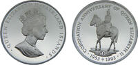 Falkland Islands 50 Pence Falkland Islands British colony Elizabeth II 1993 50 Pence 40th Anniversary of the Coronation of Queen Elizabeth II -