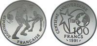 France 100 Francs France Fifth Republic 1991 100 Francs 100th Anniversary of Basketball -