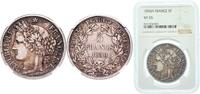 France 5 Francs France Second Republic 1850 A 5 Francs (Ceres, 2nd republic) Silver (.900) (14542699) NGC VF 35 Franc 2014 327 KM 761 Gad 1789 -