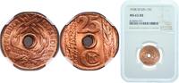 Spain 25 Centimos Spain Second Republic 1938 25 Centimos - II Republic Brass (90% copper, 10% zinc) Royal Mint of Spain (45500000) 4.9g NGC MS 65 -