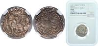 Spain Spain Kingdom ND (1497-1504) S REAL FERDINAND V ISABEL I (Double Struck Coat of Arms) Seville Mint 3.39g NGC XF 40 -
