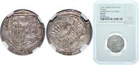 Spain Spain Kingdom ND (1497-1504) S REAL FERDINAND V ISABEL I Seville Mint 3.06g NGC AU 55 -