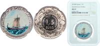 Spain 1.5 Euros Spain Kingdom 2018 M 1.5 Euro (Scandinavian Drakkar) Copper-nickel Royal Mint of Spain (10000) 15g NGC MS 67 KM 1413 -