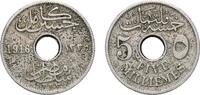 Egypt 5 Millièmes Egypt 1916 (AH1335) H 5 Milliemes - Hussein Kamel Copper-nickel (3000000) 4.84g VF KM 315 Schön 27 -