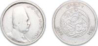 Egypt 2 Piastres Egypt 1923 (AH1342) H 2 Qirsh / Piastres - Fuad (right) Silver (.833) (2500000) 2.69g VF KM 335 MHC 230 -