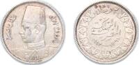 Egypt 2 Piastres Egypt Kingdom AH 1361 (1942) 2 Qirsh - Farouk Silver (.833) Royal Mint (Tower Hill) 2.79g AU KM 365 Schön 70 MHC 256 -