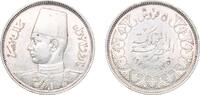 Egypt 5 Piastres Egypt 1937 (AH1356) 5 Qirsh / Piastres - Farouk Silver (.833) (Copper .166) 6.97g AU KM 366 MHC 258 -