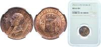 Spain 2 Centimos Spain Kingdom 1911 *11 PCV 2 Centimos - Alfonso XIII (5th portrait) Bronze (95% copper, 4% tin, 1% zinc) Madrid Mint (2284000) 2 -