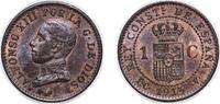 Spain Centimo Spain Kingdom 1913 *3 PCV 1 Centimo - Alfonso XIII (5th portrait) Bronze (95% copper, 4% tin, 1% zinc) (1429000) 0.98g UNC KM 7 -