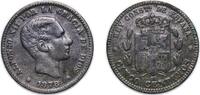 Spain 5 Centimos Spain Kingdom 1878 OM 5 Centimos - Alfonso XII Bronze (95% copper, 4% tin, 1% zinc) (67954000) 4.99g VF KM 674 Cal 70 -