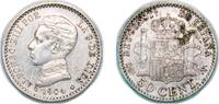 Spain 50 Centimos Spain Kingdom 1904 *0-4 SMV 50 Centimos - Alfonso XIII (4th portrait) Silver (.835) (4851000) 2.51g XF KM 723 -