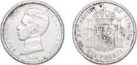 Spain 1 Peseta Spain Kingdom 1904 *19-04 SMV 1 Peseta - Alfonso XIII (4th portrait, Broken zero of the star) Silver (.835) Madrid Mint (5294000 -