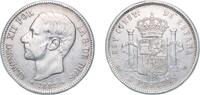 Spain 5 Pesetas Spain Kingdom 1882/1 *18-81 MSM 5 Pesetas - Alfonso XII (3rd portrait) Silver (.900) Madrid Mint (1661936) 24.75g XF KM 688 Cal -