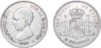Spain 5 Pesetas Spain Kingdom 1890 *18-90 MPM 5 Pesetas - Alfonso XIII (1st portrait) Silver (.900) Madrid Mint (4275258) 24.87g XF KM 689 -